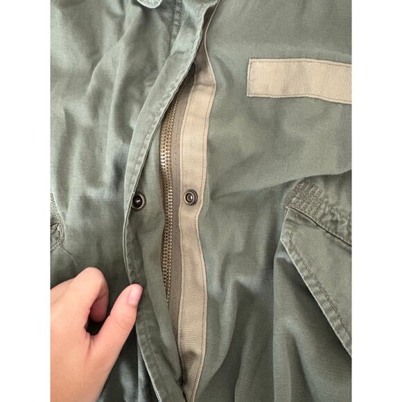 H&M LOGG Military Jacket Green Women’s M Sz 12 - Picture 4 of 6